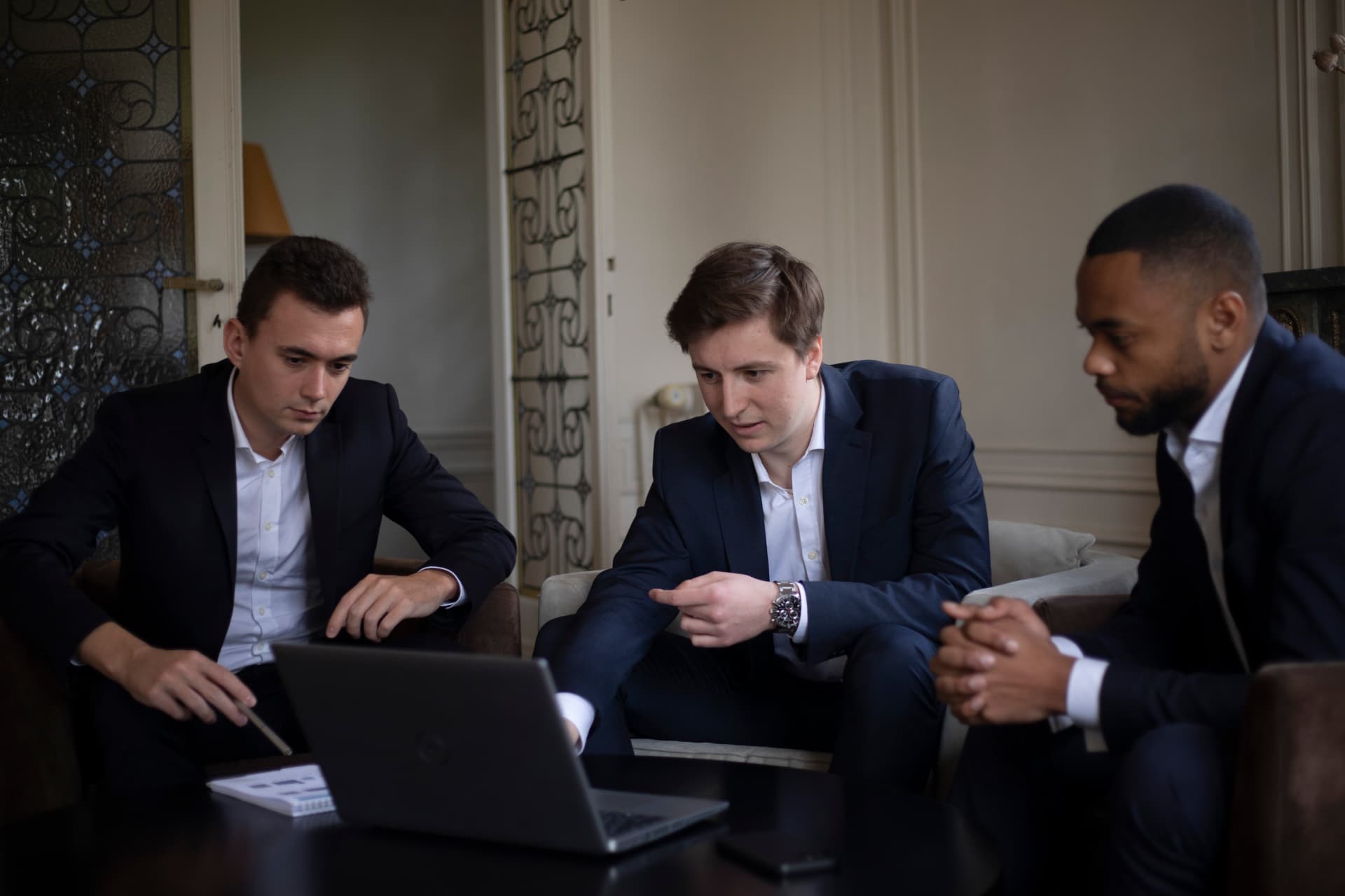 Les trois associés d'Atega Partners